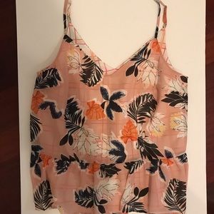 Pink floral Andeawy tank top